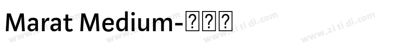 Marat Medium字体转换